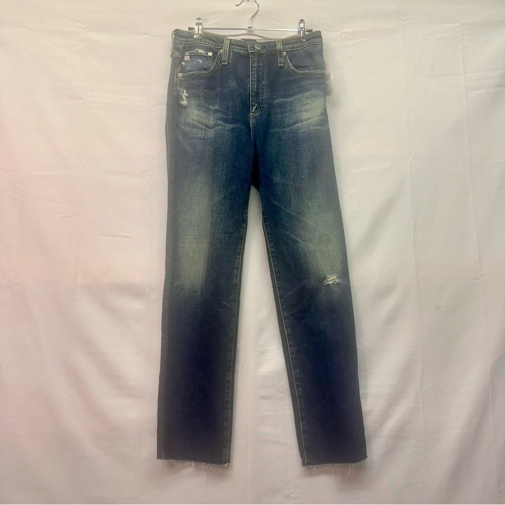 AG Adriano Goldschmied AG-ED Straight‎ Leg Distressed Jeans ASWD17 Size 27